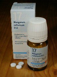Schssler-Salz: 17. Manganum sulfuricum