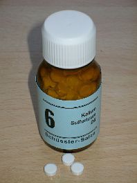 Schssler-Salz: 6. Kalium Sulfuricum